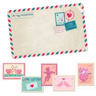Love Letter - Vintage Postcard