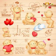 Teddy Bear for love background