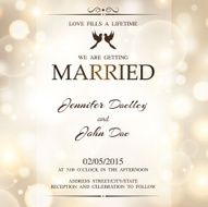 Wedding invitation with lights N2
