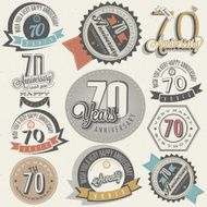 Vintage style Seventy anniversary collection N2
