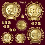 set retro signs for the anniversary N2