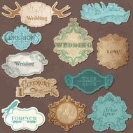 Wedding Vintage Frames and Design Elements