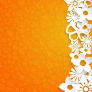 Background with paper flowers N16