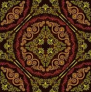 Vintage tapestry background Vector N10