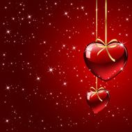 red background with hearts N9