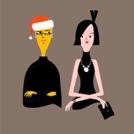 Christmas Couple character set
