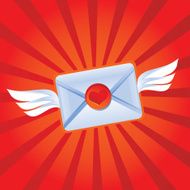 flying love message