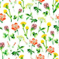 Watercolor floral seamless pattern N58