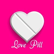 Vector love Pill eps10 Valentine cure N3