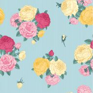 Vector seamless vintage floral pattern N15