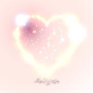 Love heart background from beautiful bright stars N3