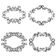 Vector Decorative Ornamental Frame for Text N3