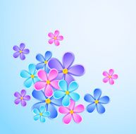 Greeting card with paper flower N3