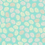 Blue ornate seamless texture with decorative elements
