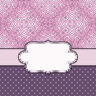 Vintage vector flower frame N172