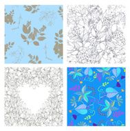 Floral seamless patterns N11