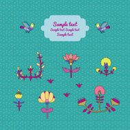Vintage Floral Card N33