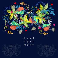 Floral card N90