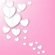 Happy Valentines Day card with heart Vector illustration N152