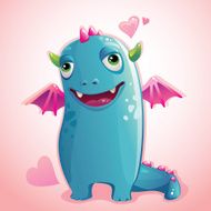 cute monster in love