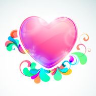 Heart shaped frame with space for message