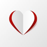 Creative paper heart N6