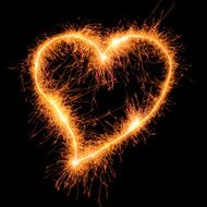 Sparkler heart