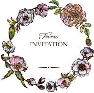 Vintage Floral Frame N35