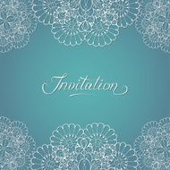 Vintage invitation card N130