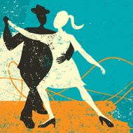 Two tango dancers