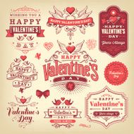 Valentines Day Label Set