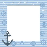 frame for text or photo with the anchor
