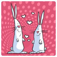 Rabbits in love N6