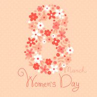 Card Womens Day on March 8 N3