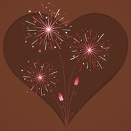 Fireworks and rockets of love