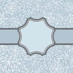 Vintage vector flower frame N151