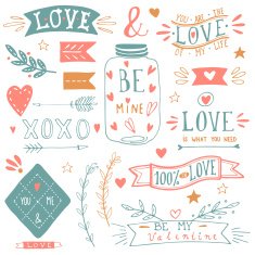 Valentine's Day Design Elements N33