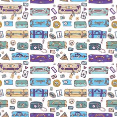 Suitcases Seamless background N9