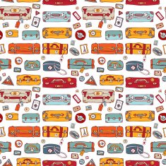 Suitcases Seamless background N10