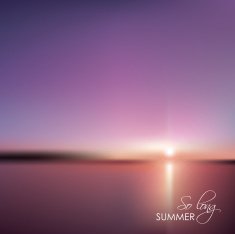 abstract soft blurred summer sunset background vector illustration