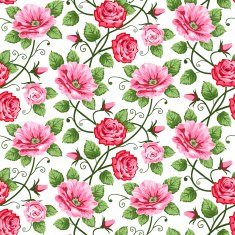 Seamless roses pattern N27