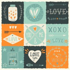 Valentine's Day Design Elements N34
