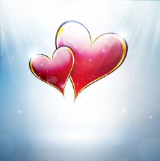 Elegant shiny hearts background N3