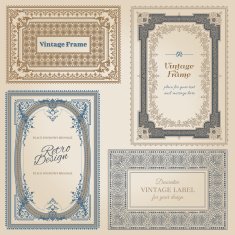 vintage frames and design elements N40