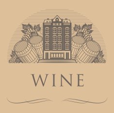 Vintage wine label N8