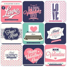 9 vintage valentine cards