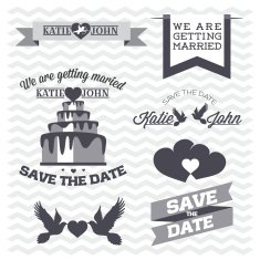 Set of Wedding illustration N2