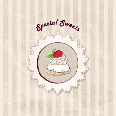 Sweets Vintage background N6