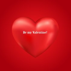 Shiny 3d vector heart N2