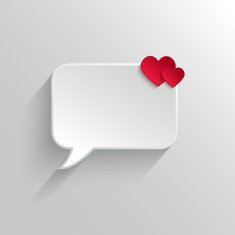Speech bubble Valentine's day backround N5
